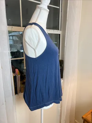 American Eagle Outfitters Navy Blue Soft and sexy tank size small. thumbnail 3