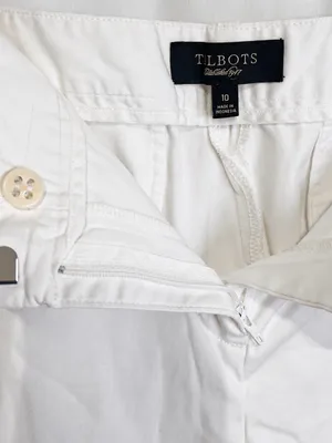 Talbots White Bermuda Shorts Size 10 Classic Chino Preppy Nantucket Coastal Chic thumbnail 6