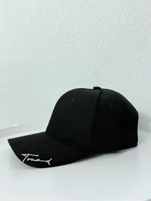 DLMY Black Embroidered Baseball Cap Hat NWOT Adjustable Streetwear Y2K⁠ thumbnail 2