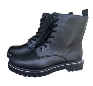 torrid Stevie Black Lace-Up Combat Boots thumbnail 1