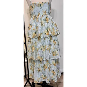 By The River Women’s Small Floral Ruffles Maxi Dress Whimsical Fairy *read Desc thumbnail 11