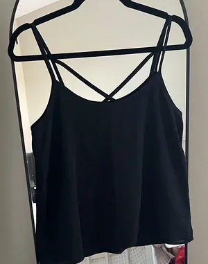 Abercrombie & Fitch Black Strappy Women's Top thumbnail 1