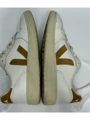 VEJA V-10 Women's Sneakers 8 Low Top Lace-Up White Brown Logo Activewear thumbnail 7