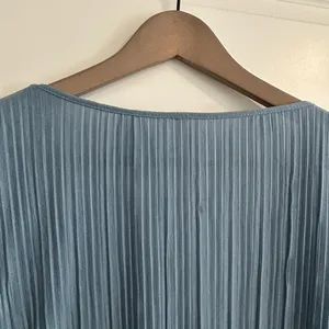 Free People Can’t Help It Pleated Mini Dress Blue Size M thumbnail 12