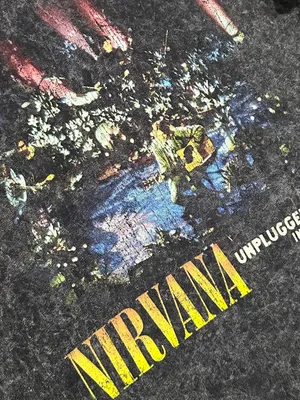Nirvana Unplugged New York Rock Band Shirt thumbnail 2