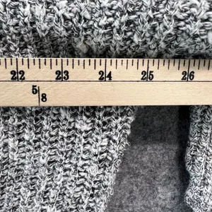 Lazy Sweater Ribbed‎ Knit Cardigan S Gray Dolman Linen Blend Chunky Relaxed thumbnail 7
