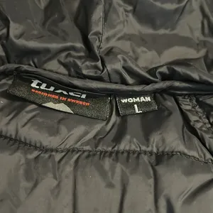 Tuxer Black Puffer Jacket with Hood‎ Womens Large Fitted Quilted Coat thumbnail 7