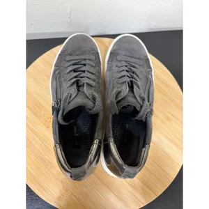 Paul Green Toby Low Top Sneakers Women's 5 Charcoal Grey Suede Metallic‎ Shoes thumbnail 7