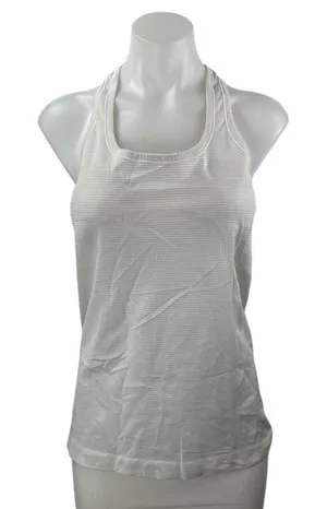 Lululemon Swiftly Tech Women's White Sleeveless Racerback Activewear Tank Top M thumbnail 1