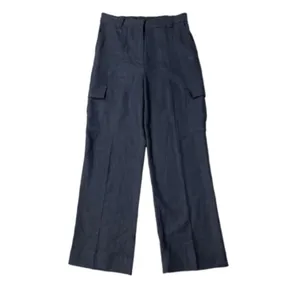 House of Harlow black linen cargo pants thumbnail 4