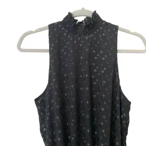 WAVERLY GREY‎ Glitter Polka Dot Mini Dress Black thumbnail 3