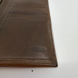 Coach Billfold Brown Leather Wallet thumbnail 4