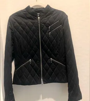 Express Black quilted zipper detail, lightweight jacket in size 14 preloved thumbnail 1