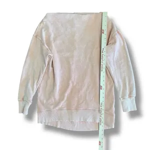 Pilcro Anthropologie Peach Pink‎ Cotton Sweatshirt Lightweight Pullover M thumbnail 4