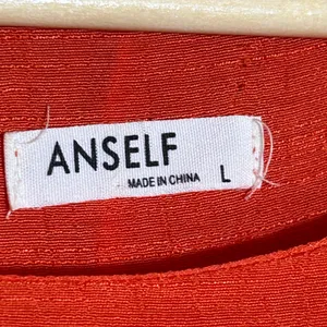 Anself Womens Orange And Cream Layered Tunic Dress Size L Bohemian thumbnail 4