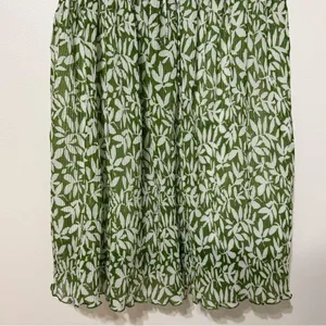 Abercrombie & Fitch Floral Babydoll Plisse Ruched Mini Dress Size Large Petite thumbnail 5