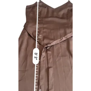 Abercrombie Fitch Satin Slip v neck Midi Dress Womens M Brown Strappy Sleeveless thumbnail 16