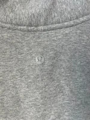 Lululemon Know Your Angles Poncho Cropped Pullover Grey Medium thumbnail 5