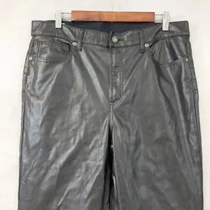 Gap Womens 70s Flare Faux Leather‎ Pants Size 14 High Rise Rocker Street Grunge thumbnail 2