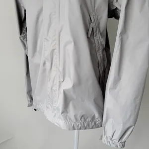 Helly Hansen Gray Hooded Rain Jacket Women’s Small Waterproof Lightweight thumbnail 2