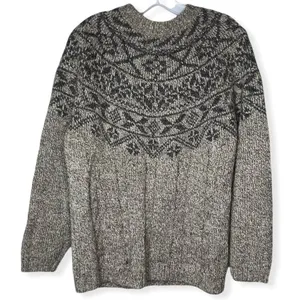 Vintage Northwest Blue‎ Wool Blend Sweater Tan Size L thumbnail 2