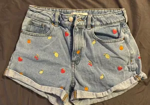PacSun Eco Fruit Embroidered Mom Shorts thumbnail 5