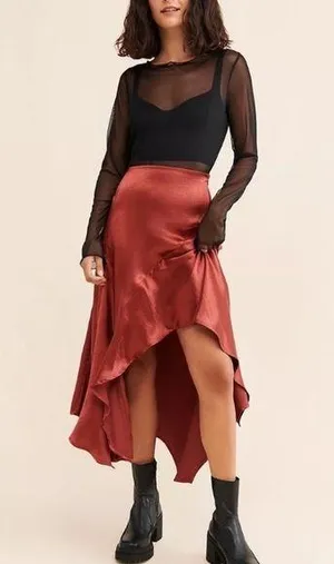 Sunrise Asymmetrical Skirt | Free People. Size 10 thumbnail 1