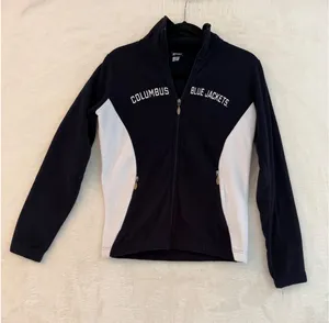 Gear for Sports‎ Columbus Blue Jackets NHL Fleece Jacket Womens Small Navy Blue thumbnail 1