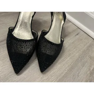 $129 Adrianna Papell Women's Black Hanah Mesh Slingback Sandal Shoe‎ Size US 10M thumbnail 4