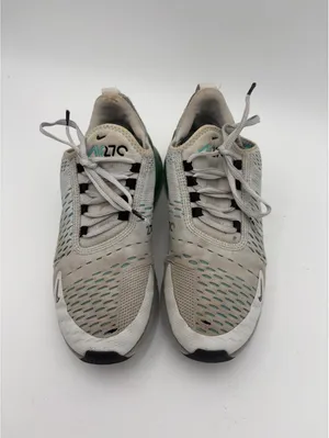 Nike Air Max 270 Platinum Aurora Woman’s Size 7 White and Green Sneakers (Read) thumbnail 2