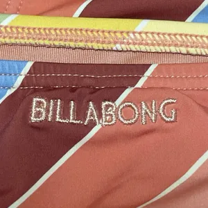 Billabong Brighter Daze Multicolor Stripe Beach Bralette Bikini Swimwear Set M thumbnail 4
