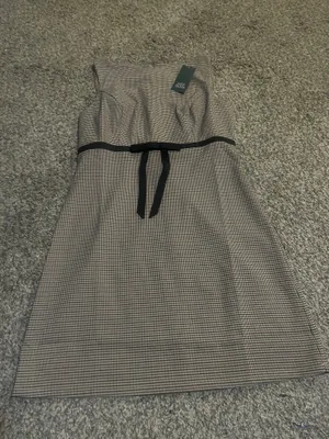 Wild Fable Elevate your style with this chic striped tan dress featuring elegant black accents. Perfect for any occasion, this dress offers a flattering fit and thumbnail 4
