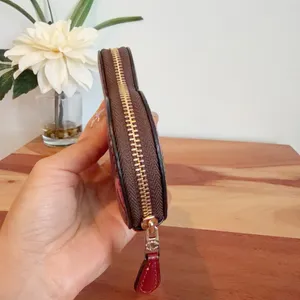 NWT Coach Heart Coin Case In Signature Canvas With Cherry‎ Print thumbnail 2