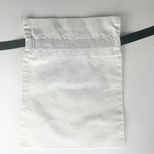 Sephora It's Me O'clock Drawstring Cloth MakeUp Delicates Travel Bag White New thumbnail 4