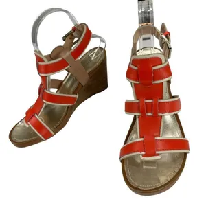 Tommy Hilfiger Women’s Leather Gladiator Wedge Sandals thumbnail 8