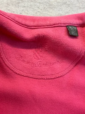 Tommy Bahama Aruba Half Zip Sweatshirt Women’s XL Very Berry Pink thumbnail 8