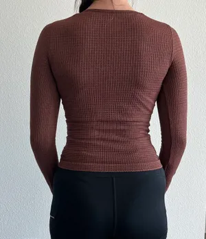 Aura Brown Long sleeve thumbnail 6