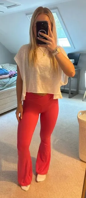 Aerie crossover flare leggings thumbnail 1