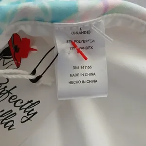 White Y2K VTG‎ Sports Bra Boho Tie Dye Activewear Yoga Workout Top Large thumbnail 5