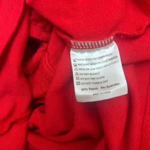 Amazon CLOZOZ Women’s Red Ribbed Crop Tank Top – Size Small, Ruffle Strap & Square Neck thumbnail 4