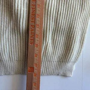 Free People Cardigan Womens OS Cream Ribbed Knit Shawl Collar Open Front Sweater thumbnail 7