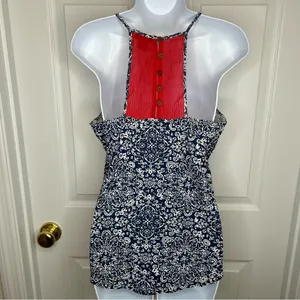 Lucky Brand Red, White and Blue Isabella Tank Top Size‎ M thumbnail 4