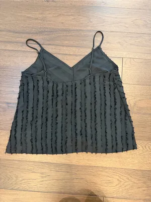 Intimately Free People Black Textured V-Neck Tank Top Size Medium - C47-018 thumbnail 7