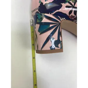 Zara Basic Tropical Animal Floral Pink Block Heel EU Size 36 (us size 6) NEW thumbnail 13