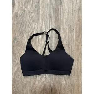 Lululemon Black Adjustable Racerback Sports Bra Mesh‎ Panel 32C thumbnail 2