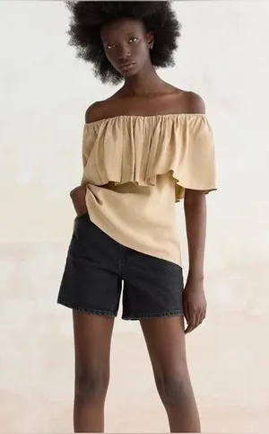 Zara Off the Shoulder Top thumbnail 1