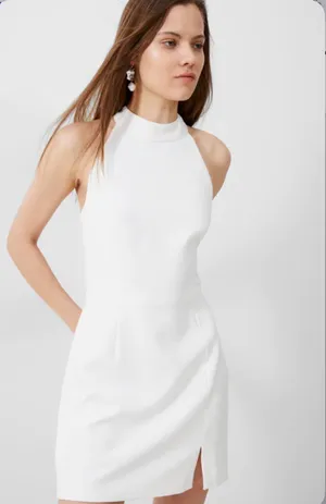 French Connection - Whisper Racer Neck Dress. thumbnail 2