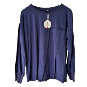 ANRABESS Women's Long Sleeve Pocket‎ Top, Relaxed Fit, Navy Blue, Size L thumbnail 11
