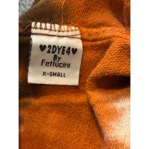 2DYE4 by Fettucini Tie Dye Sweatpants‎ XS Brown Orange Green Blue Wide Leg USA thumbnail 5