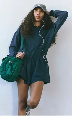 Free peiple such a flirt navy romper nwot small thumbnail 1